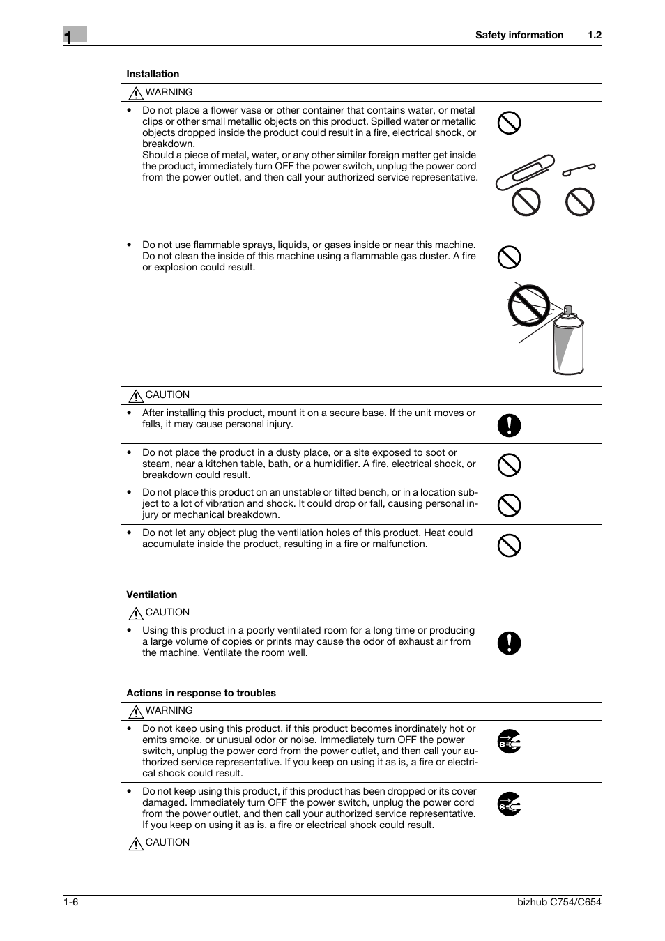Konica Minolta bizhub C654 User Manual | Page 12 / 130