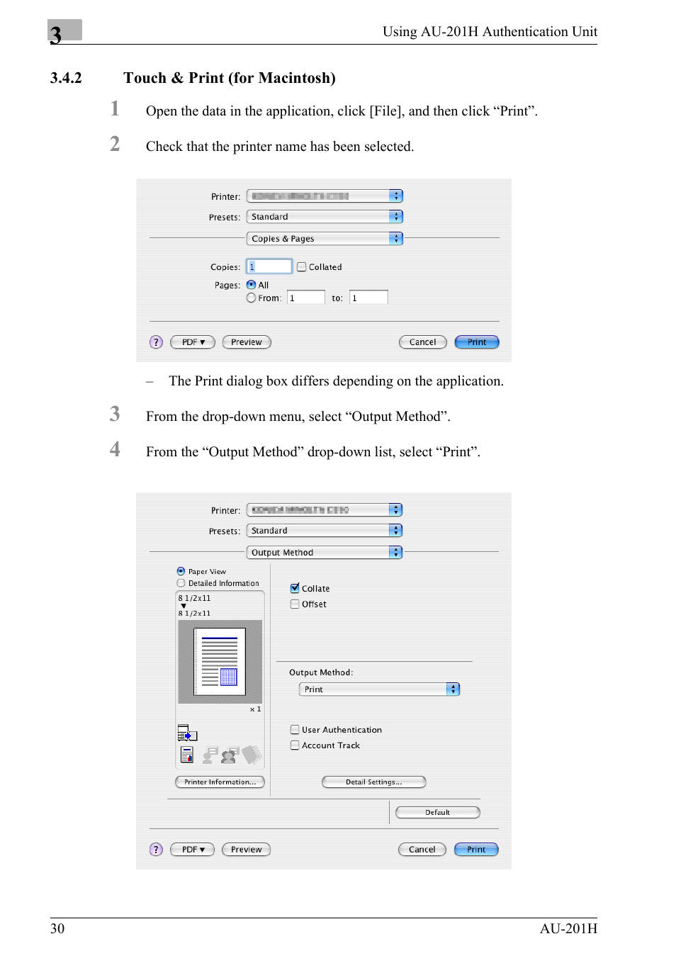2 touch & print (for macintosh) | Konica Minolta bizhub 652 User Manual | Page 30 / 38