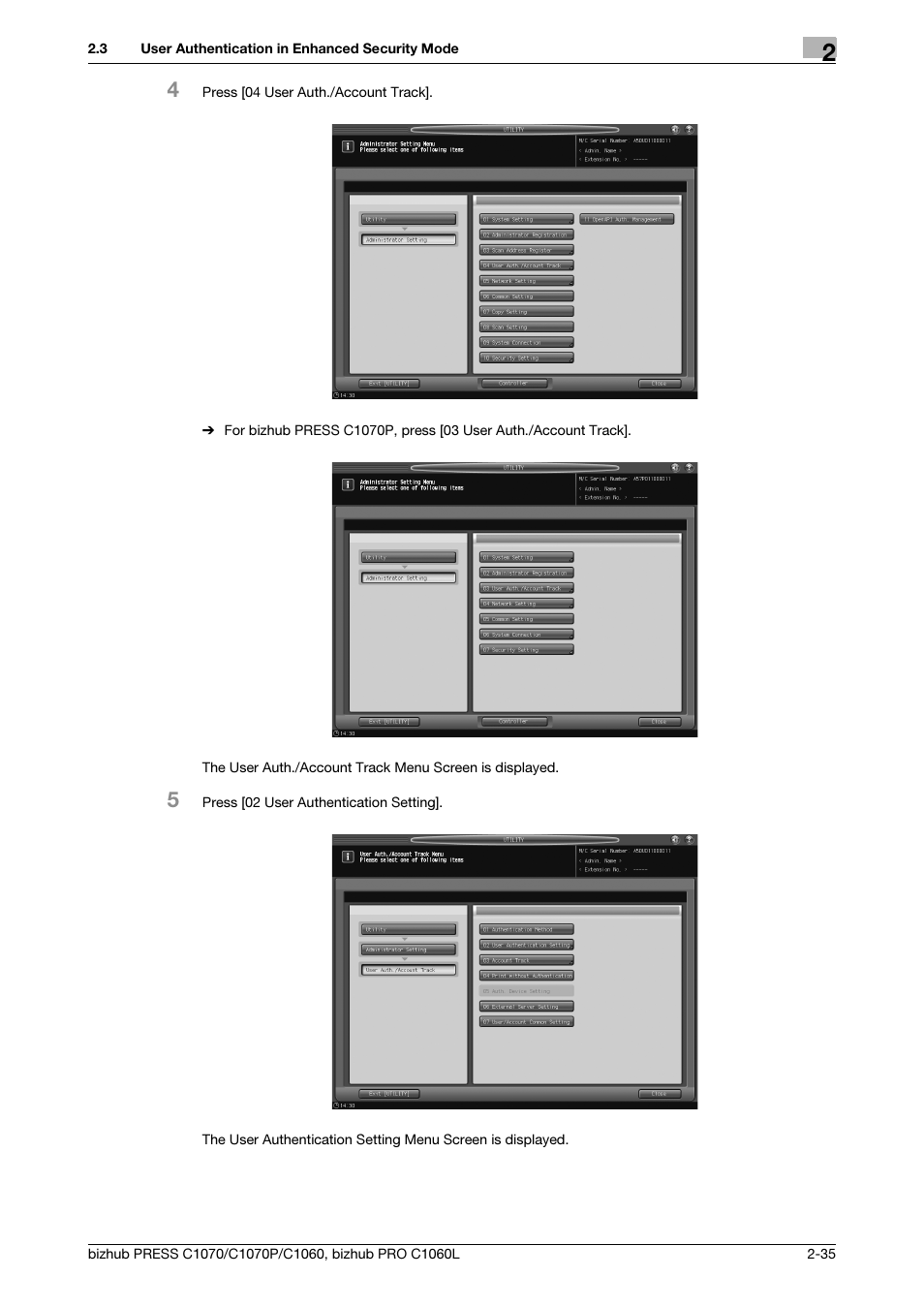 Konica Minolta bizhub PRESS C1060 User Manual | Page 43 / 68