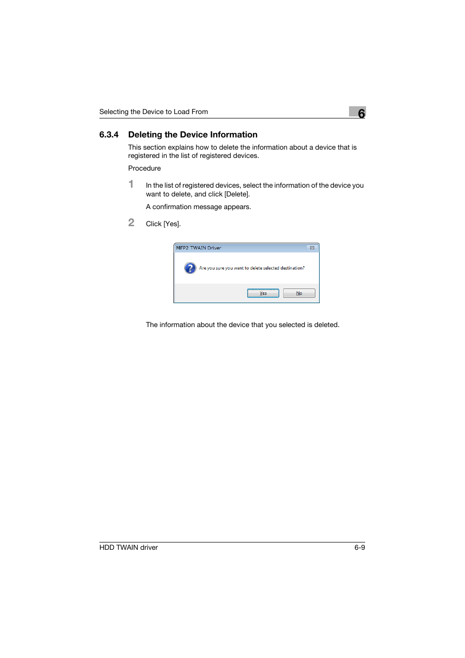 4 deleting the device information, Deleting the device information -9 | Konica Minolta bizhub C754 User Manual | Page 35 / 42
