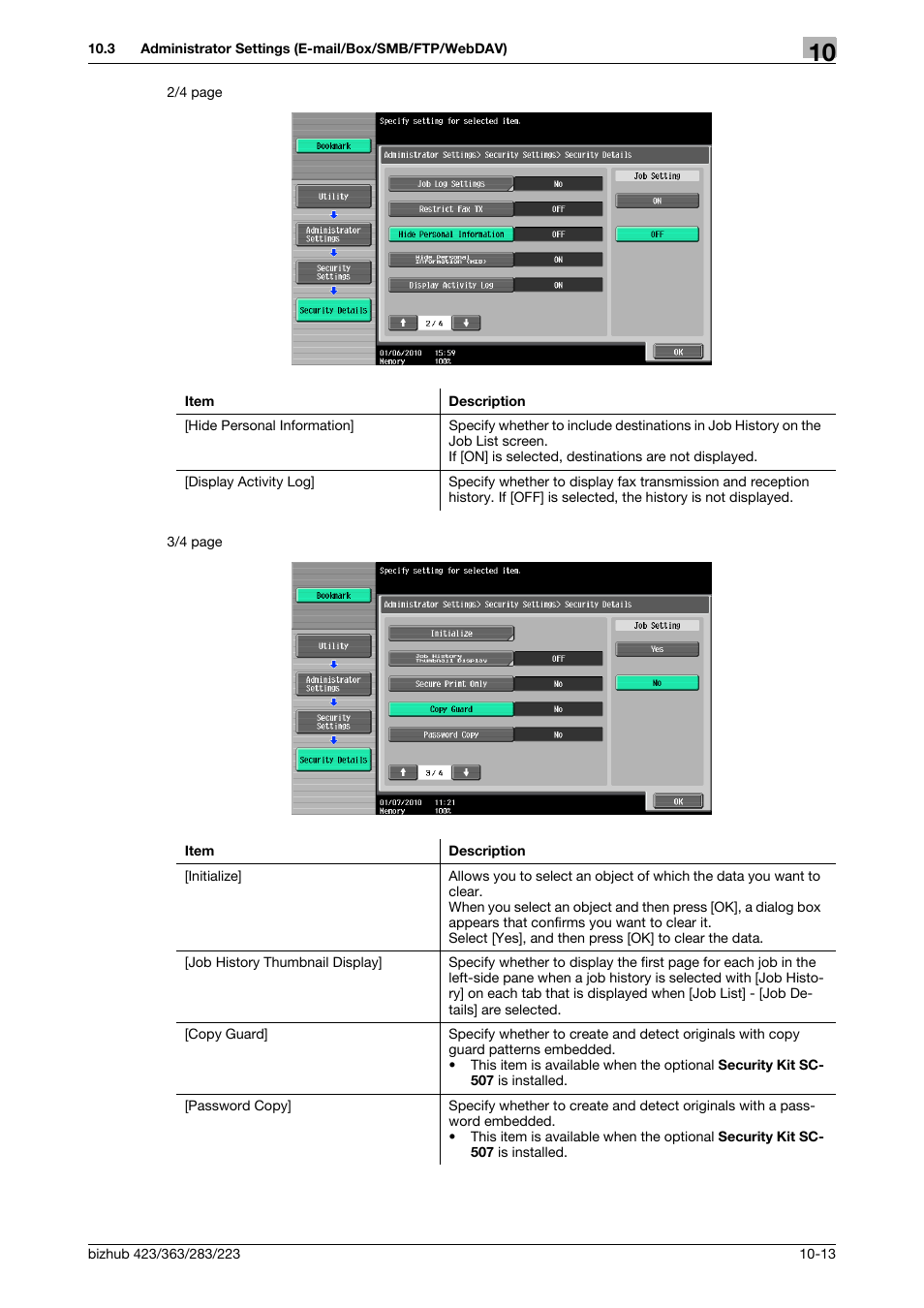Konica Minolta BIZHUB 223 User Manual | Page 225 / 319