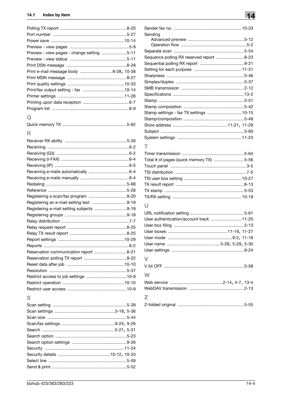 Konica Minolta BIZHUB 223 User Manual | Page 314 / 319