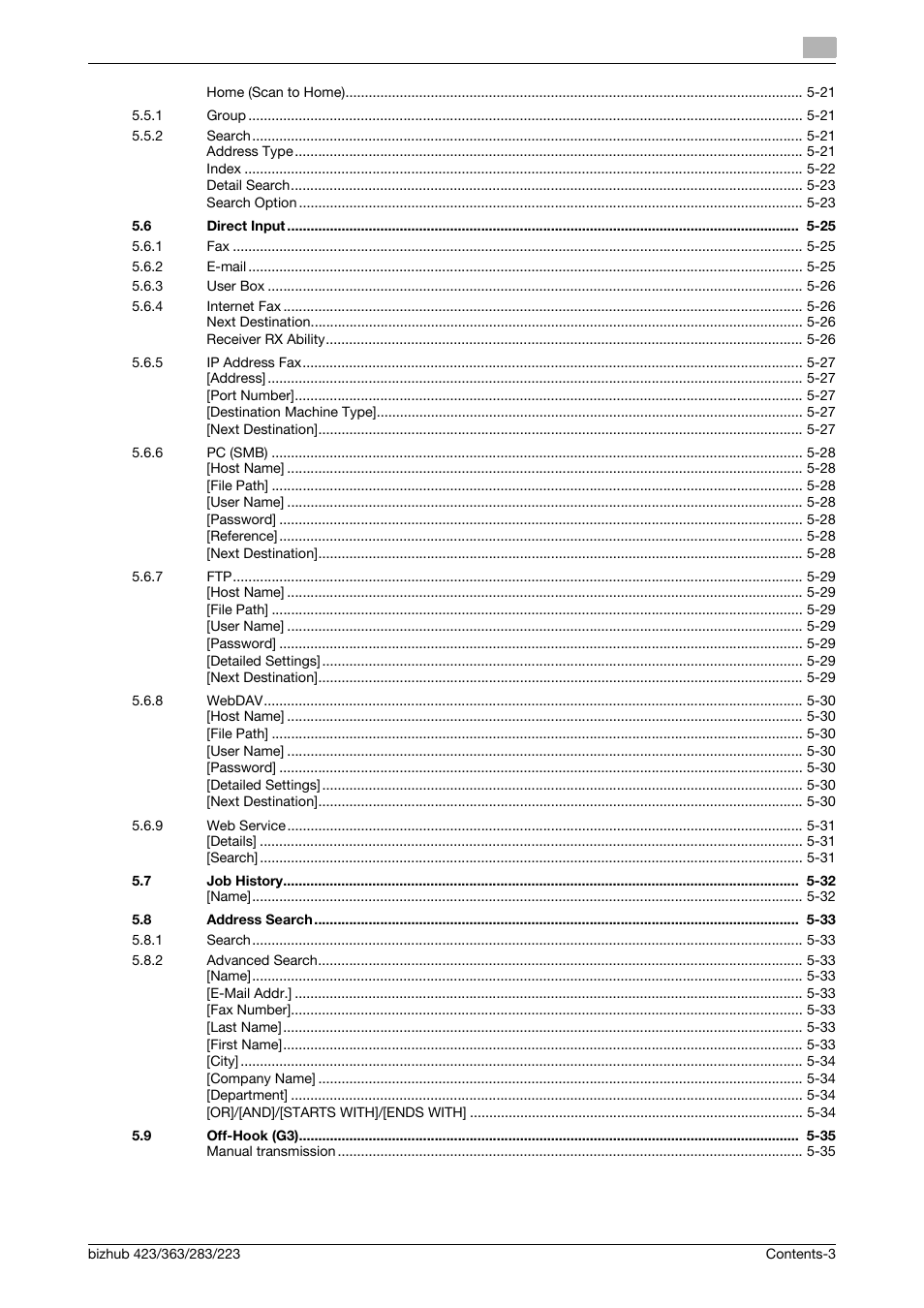 Konica Minolta BIZHUB 223 User Manual | Page 4 / 319