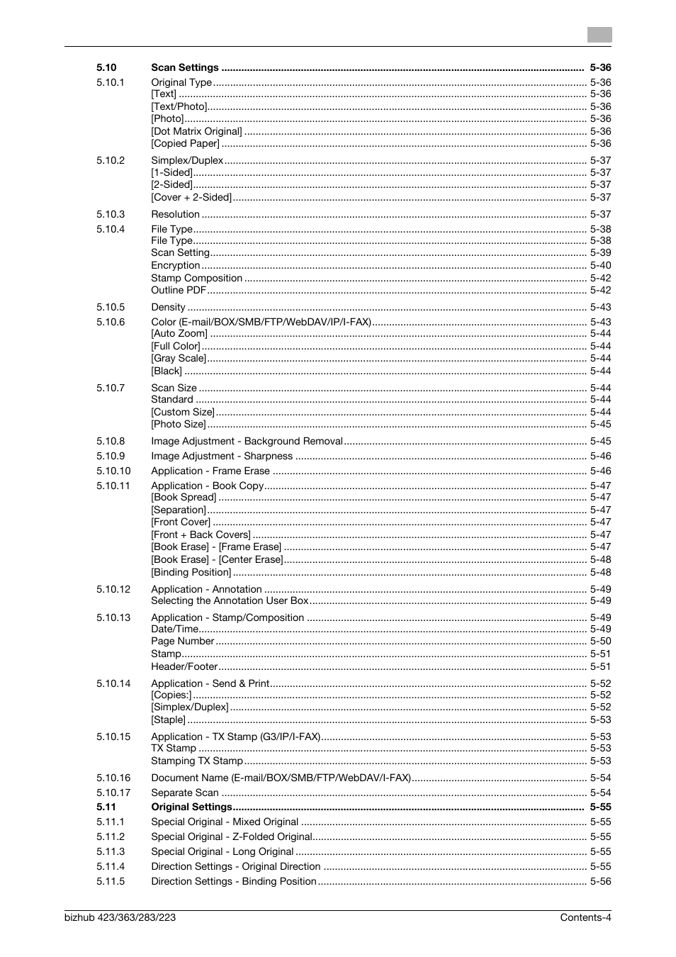 Konica Minolta BIZHUB 223 User Manual | Page 5 / 319