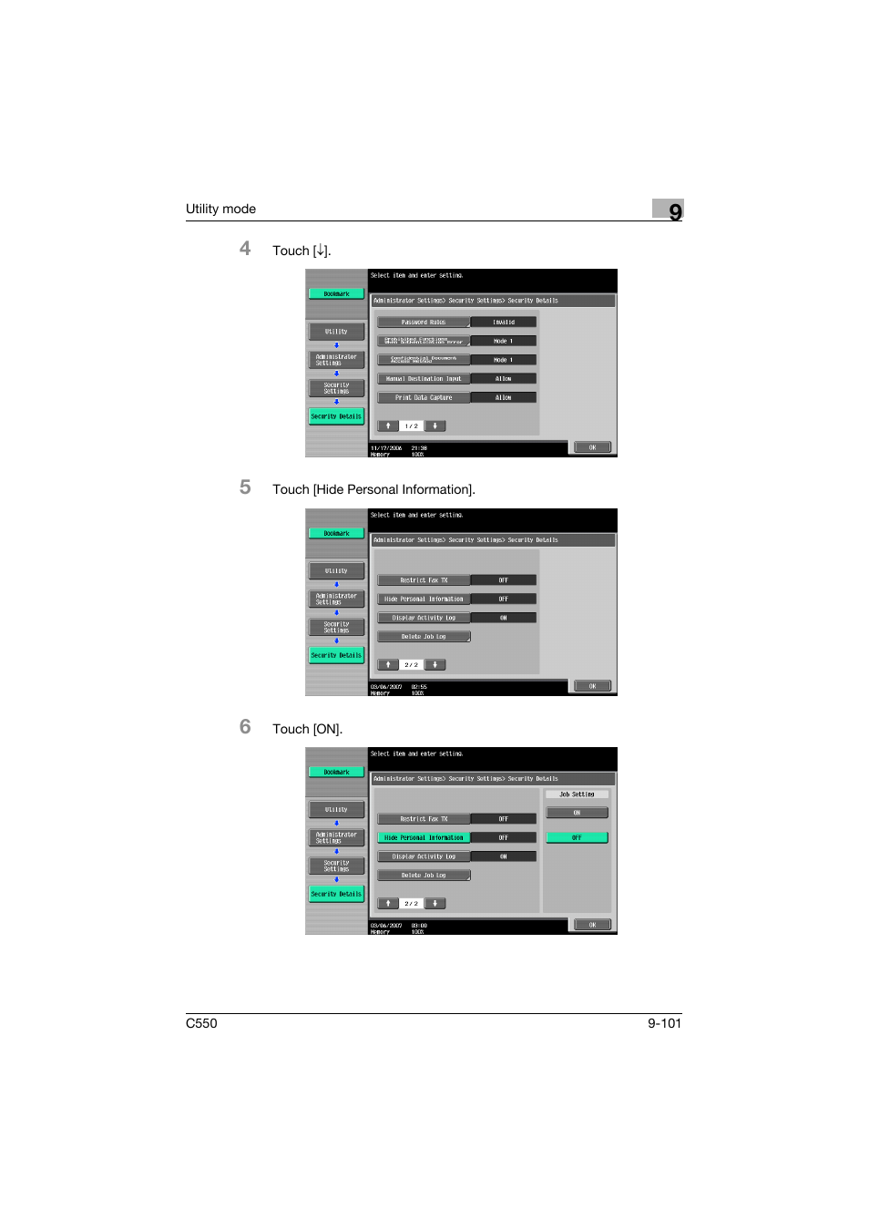 Konica Minolta bizhub C550 User Manual | Page 351 / 403