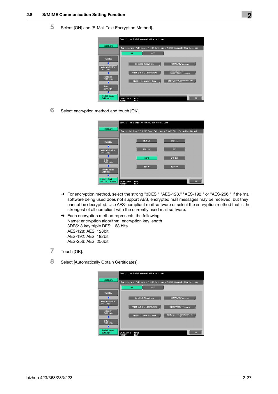 Konica Minolta BIZHUB 223 User Manual | Page 39 / 55