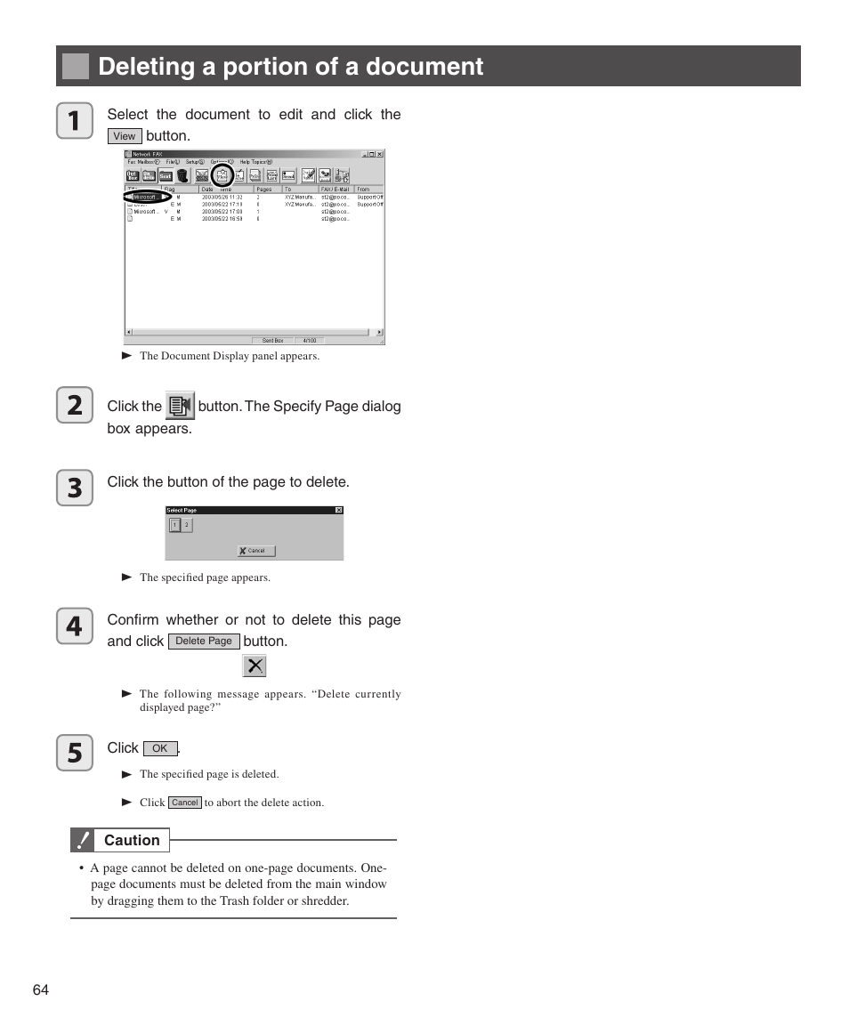 Deleting a portion of a document | Konica Minolta bizhub 282 User Manual | Page 64 / 76