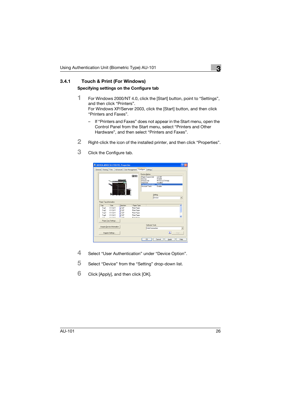 1 touch & print (for windows), Touch & print (for windows) | Konica Minolta bizhub C451 User Manual | Page 27 / 44