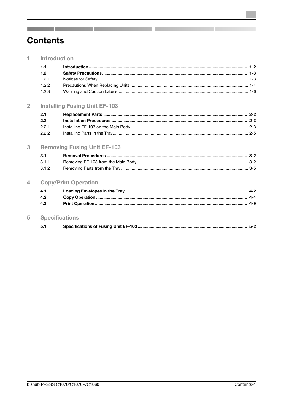 Konica Minolta bizhub PRESS C1070 User Manual | Page 3 / 37