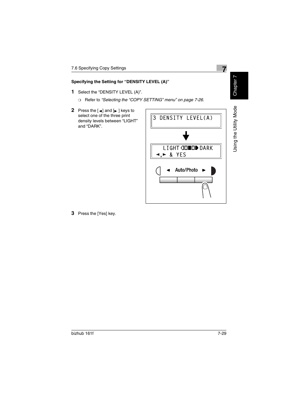 Specifying the setting for “density level (a), Specifying the setting for “density level (a)” -29 | Konica Minolta bizhub 161f User Manual | Page 176 / 284
