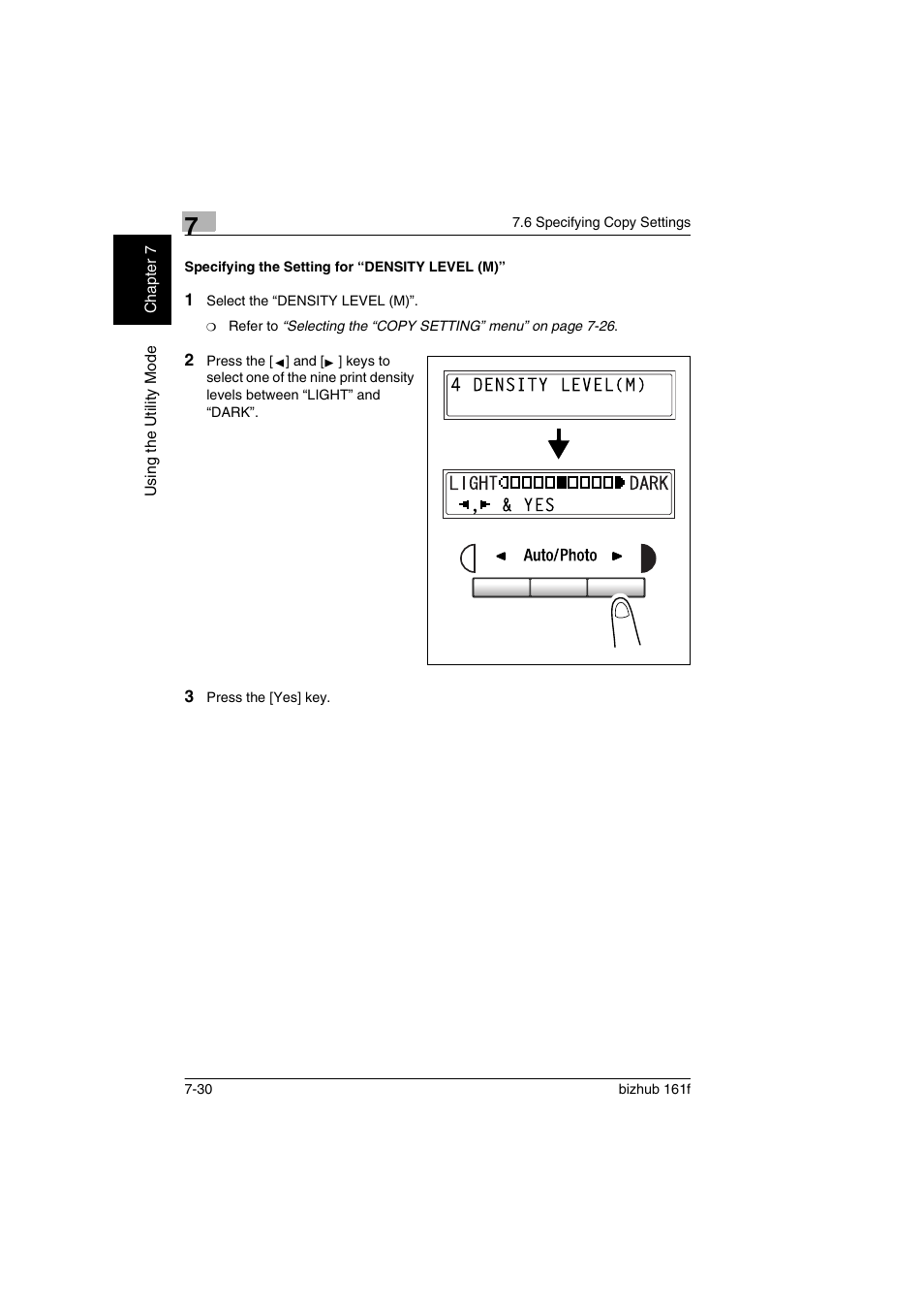 Specifying the setting for “density level (m), Specifying the setting for “density level (m)” -30 | Konica Minolta bizhub 161f User Manual | Page 177 / 284