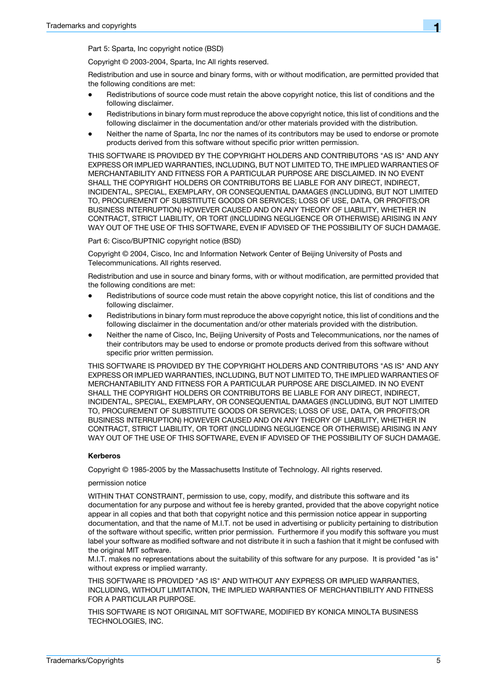 Kerberos | Konica Minolta bizhub 361 User Manual | Page 6 / 10