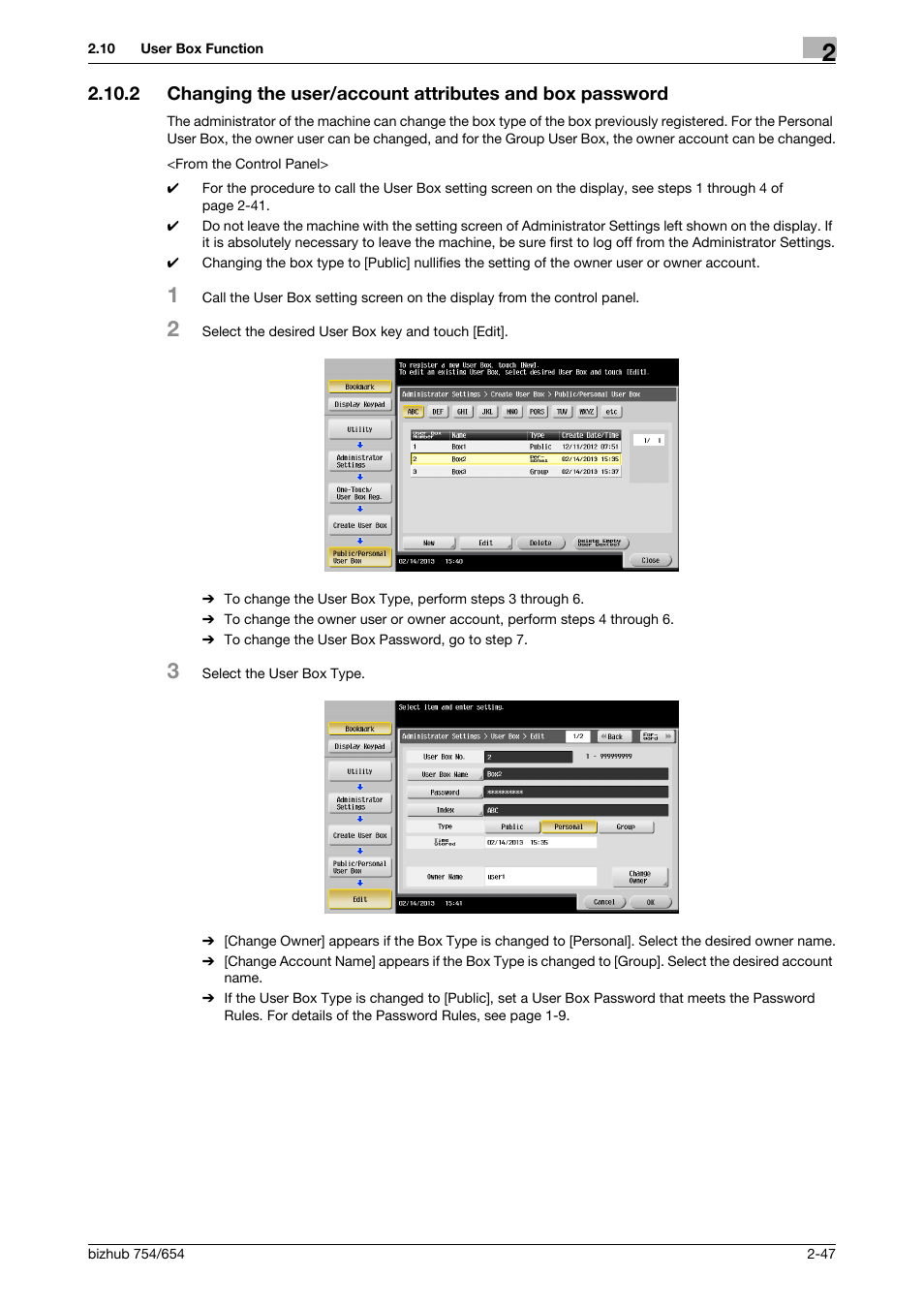 Konica Minolta bizhub 754 User Manual | Page 63 / 195