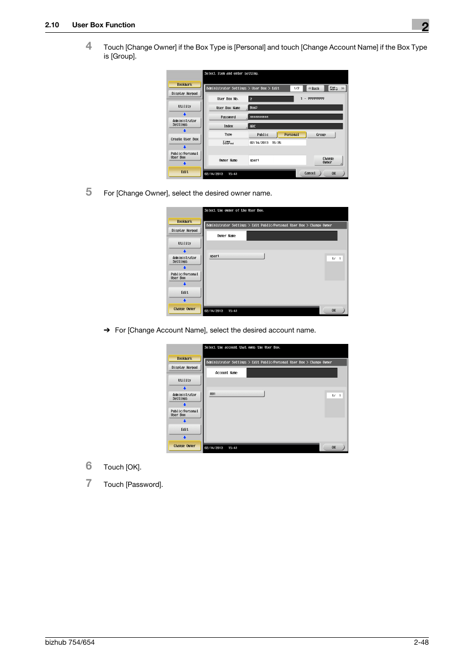 Konica Minolta bizhub 754 User Manual | Page 64 / 195