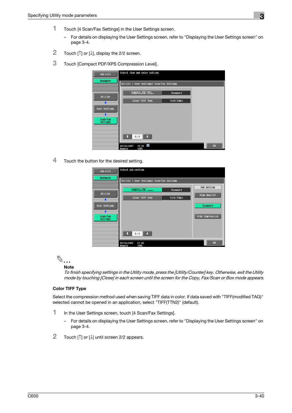 Color tiff type, Color tiff type -40 | Konica Minolta bizhub C650 User Manual | Page 161 / 304