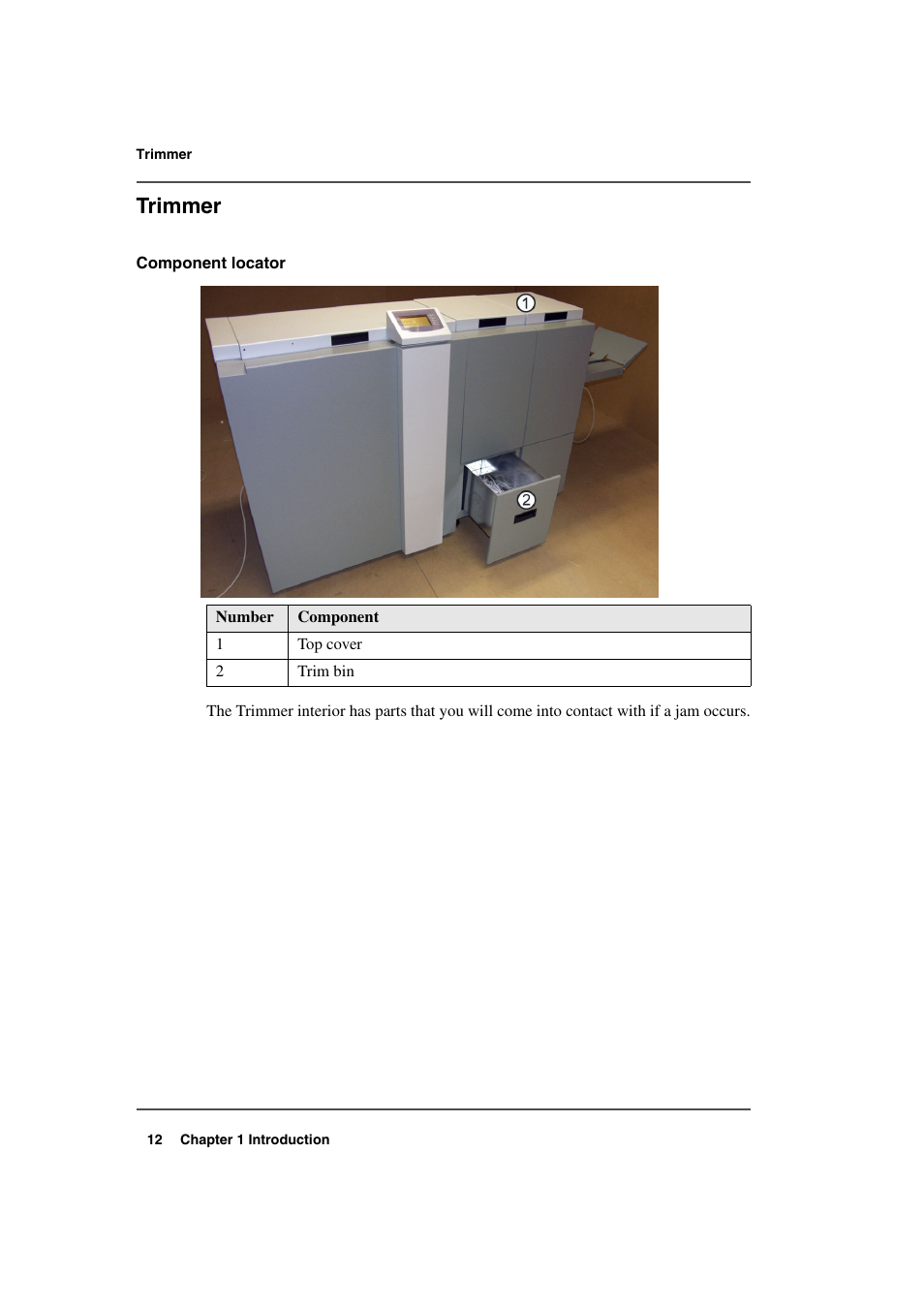 Trimmer | Konica Minolta bizhub PRO 2500P User Manual | Page 12 / 108