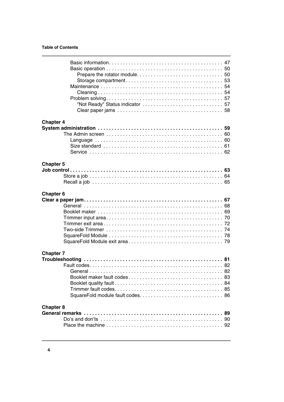 Konica Minolta bizhub PRO 2500P User Manual | Page 4 / 108