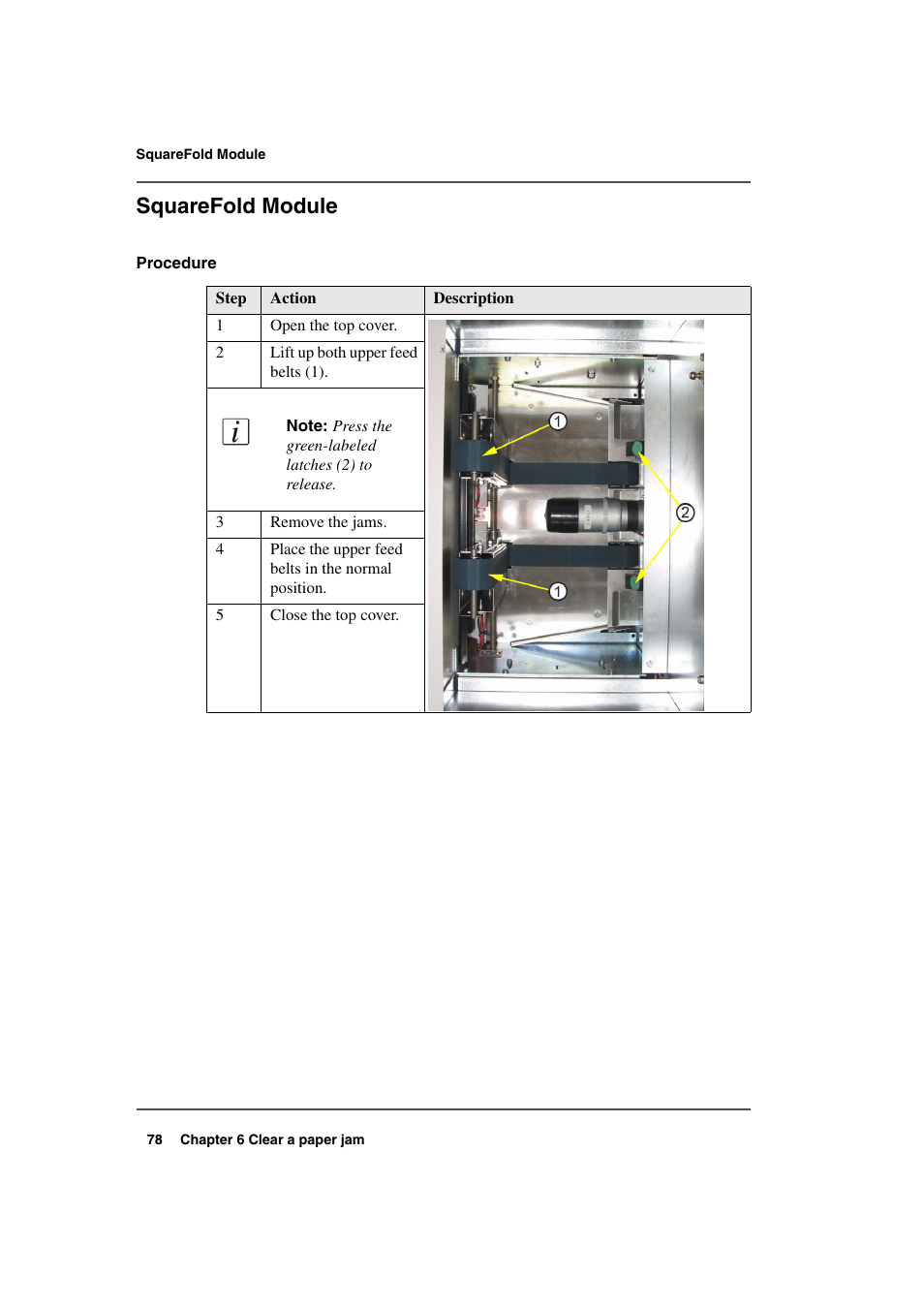 Squarefold module | Konica Minolta bizhub PRO 2500P User Manual | Page 78 / 108