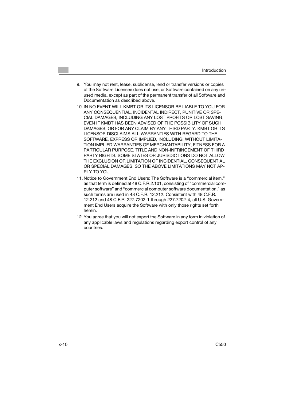 Konica Minolta bizhub C550 User Manual | Page 11 / 102