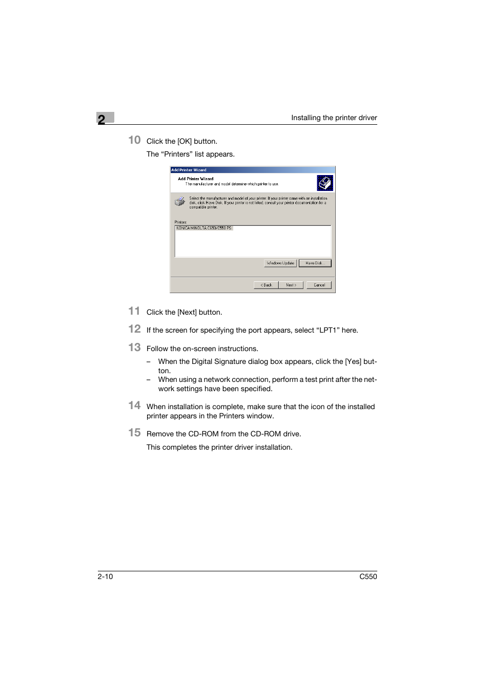 Konica Minolta bizhub C550 User Manual | Page 45 / 102