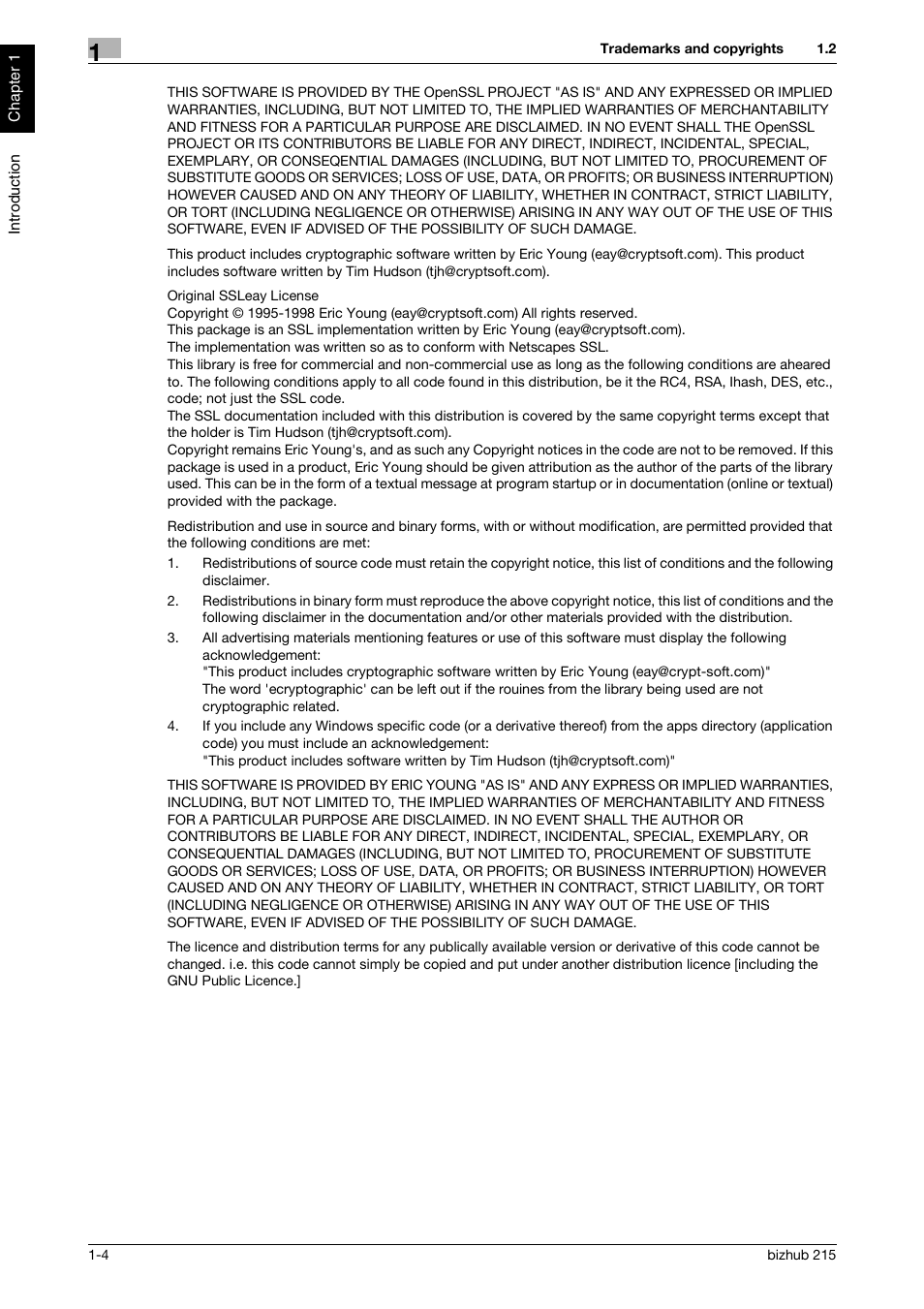 Konica Minolta Bizhub 215 User Manual | Page 9 / 126