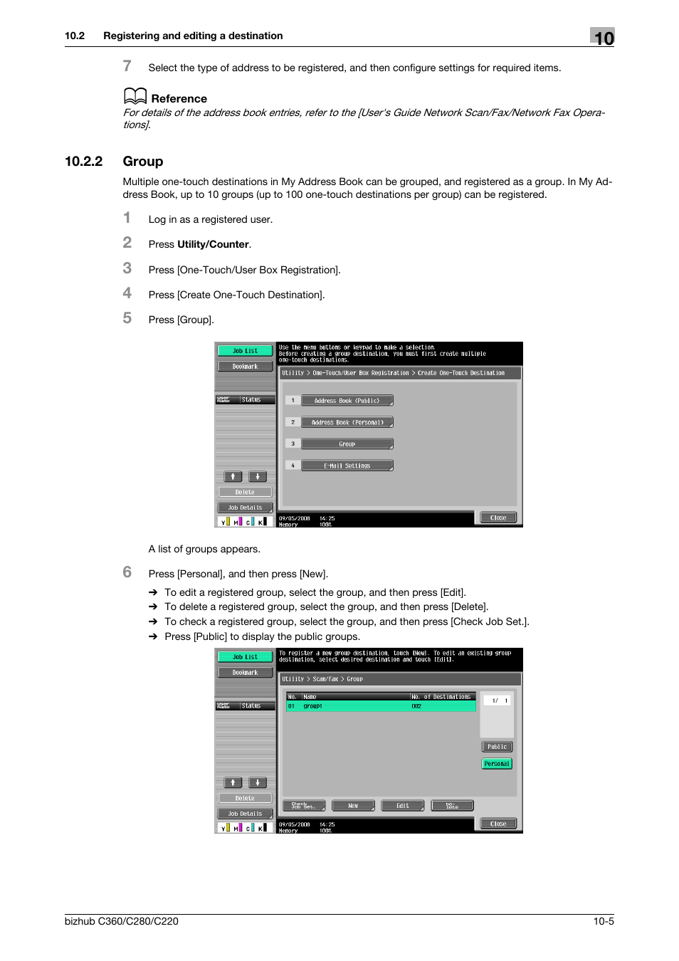 2 group, Group -5 | Konica Minolta BIZHUB C360 User Manual | Page 103 / 111