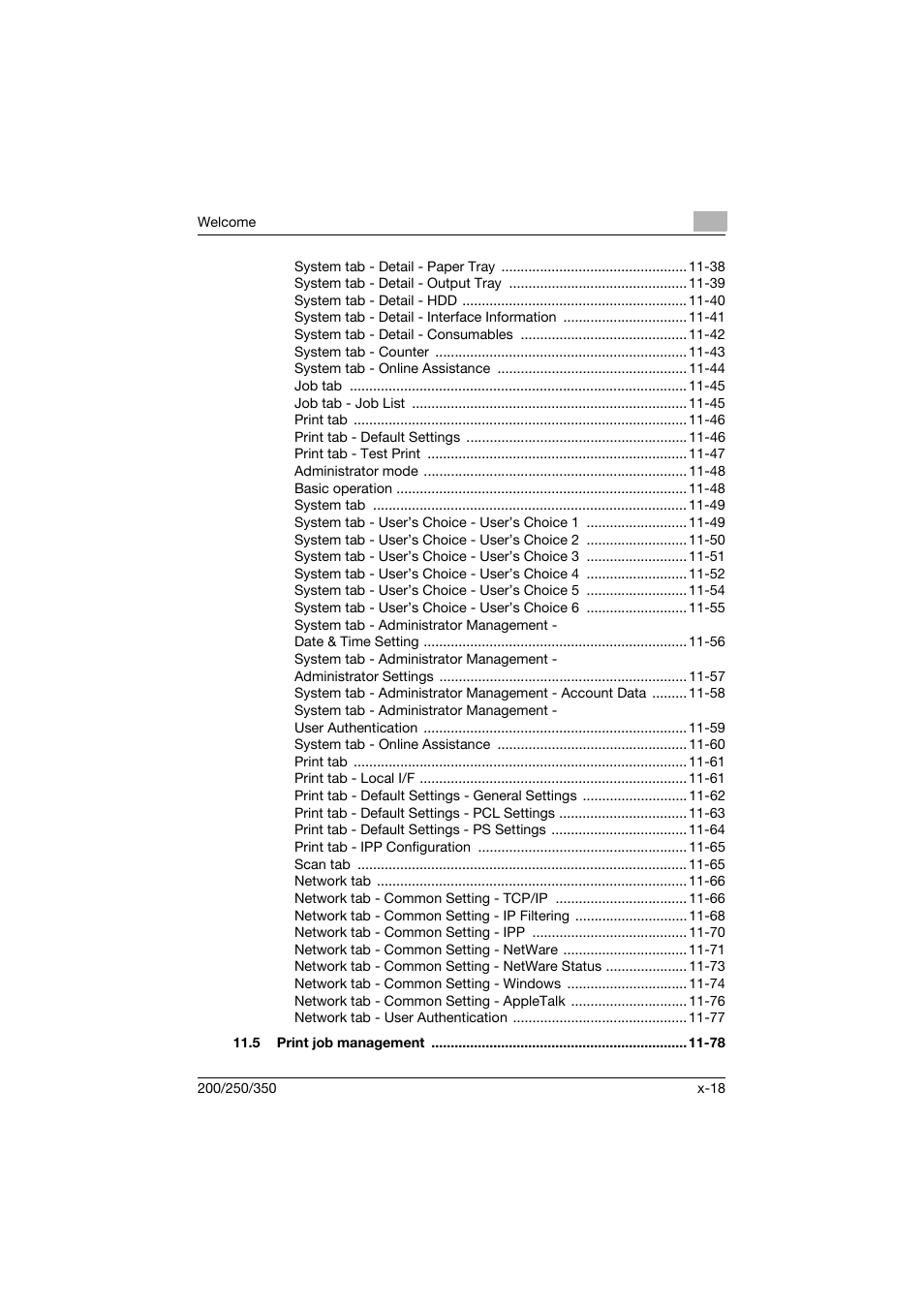Konica Minolta bizhub 200 User Manual | Page 19 / 382