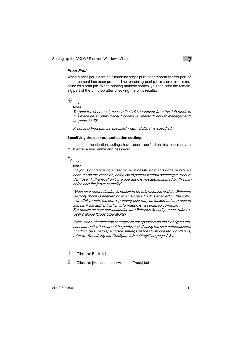 Specifying the user authentication settings, Specifying the user authentication settings -12 | Konica Minolta bizhub 200 User Manual | Page 197 / 382