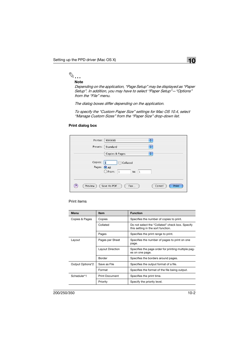 Print dialog box, Print dialog box -2 | Konica Minolta bizhub 200 User Manual | Page 251 / 382