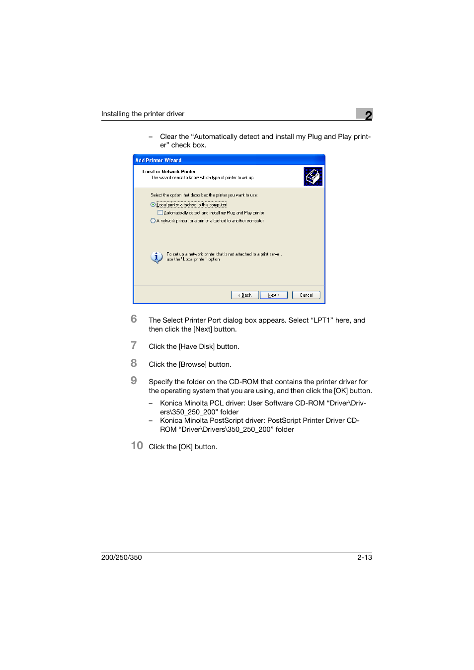 Konica Minolta bizhub 200 User Manual | Page 44 / 382