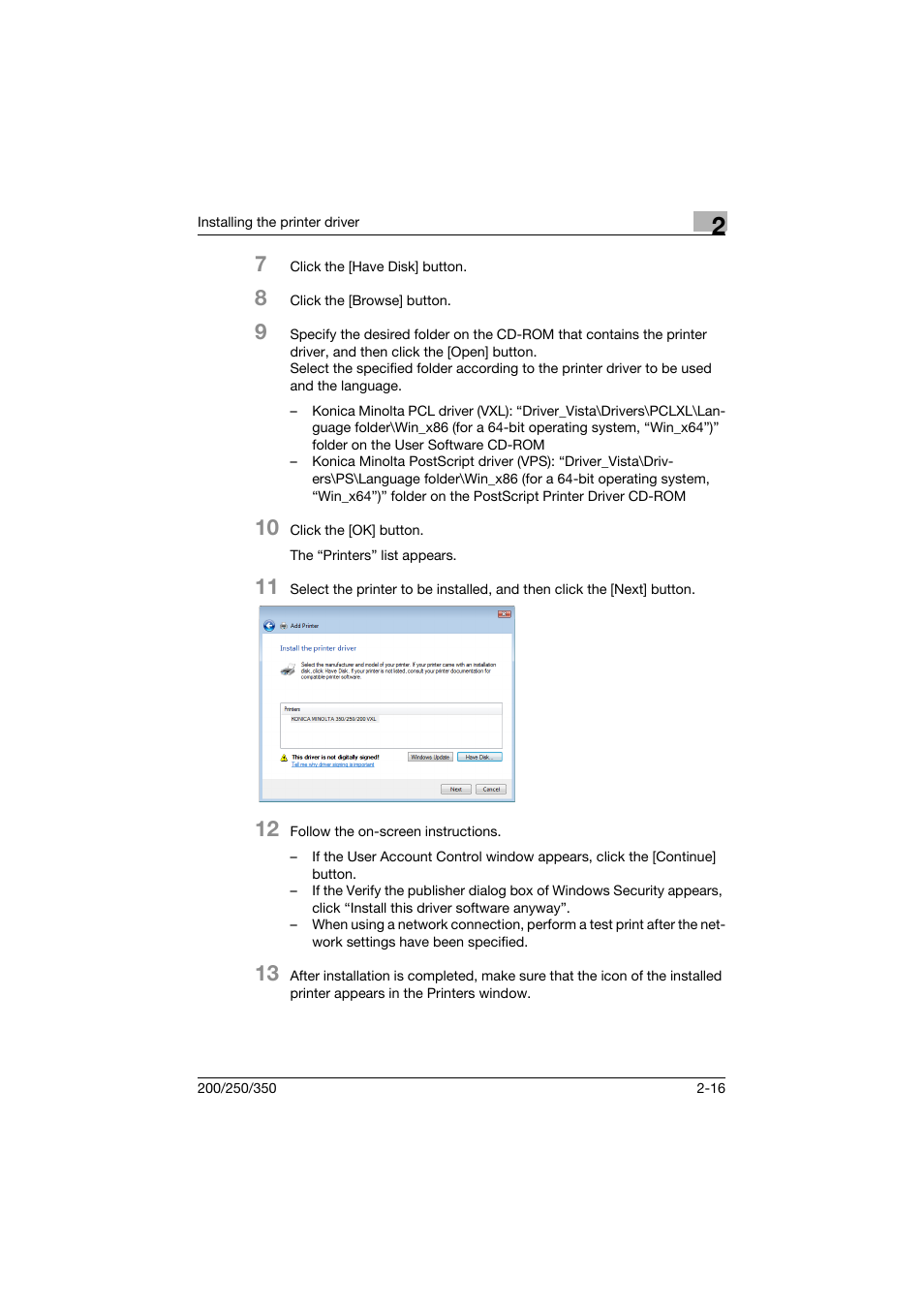 Konica Minolta bizhub 200 User Manual | Page 47 / 382
