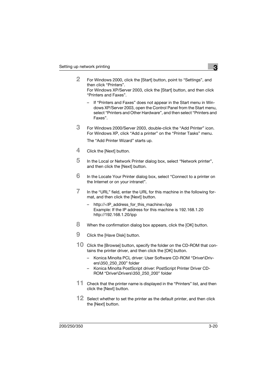 Konica Minolta bizhub 200 User Manual | Page 79 / 382