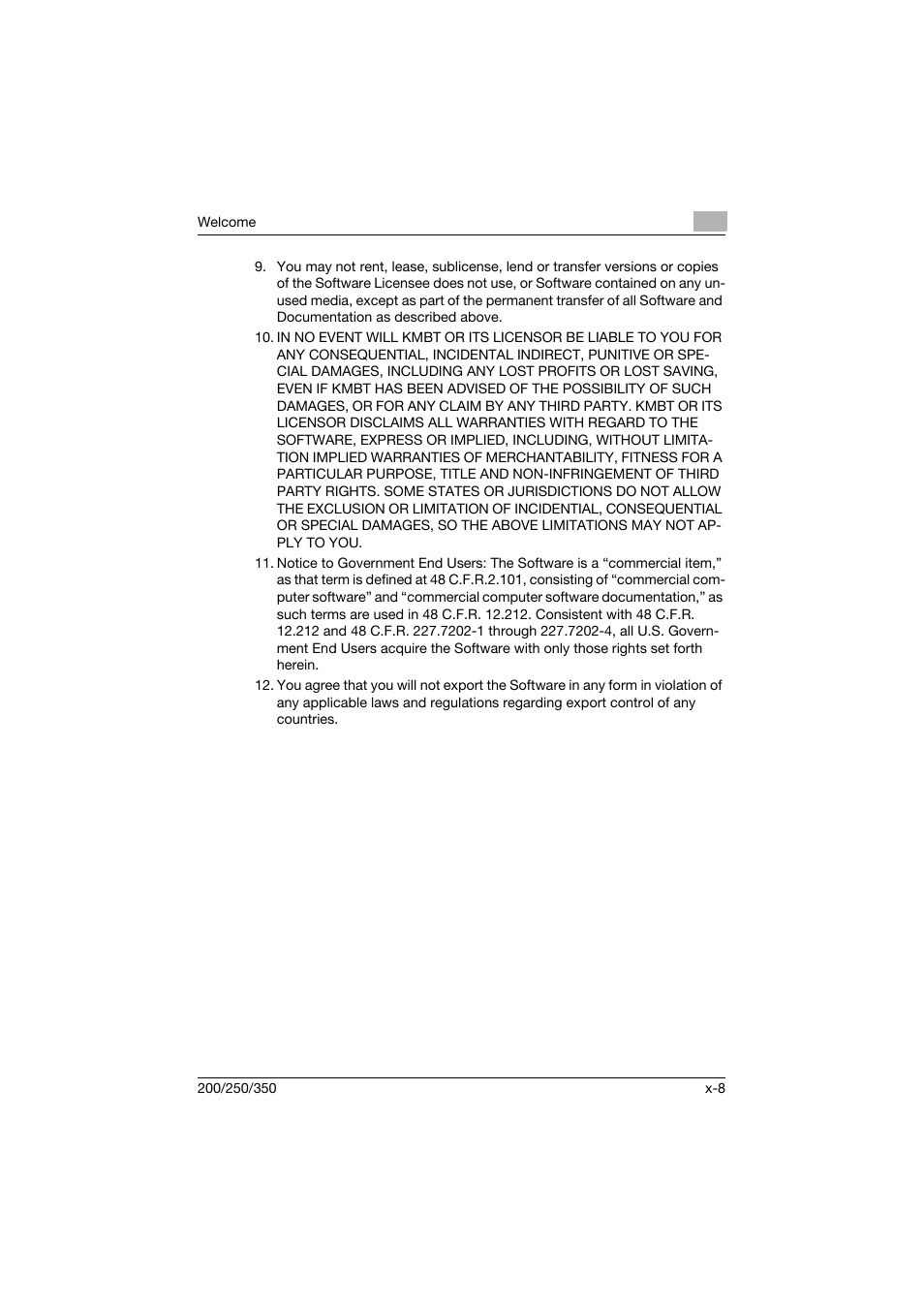 Konica Minolta bizhub 200 User Manual | Page 9 / 382