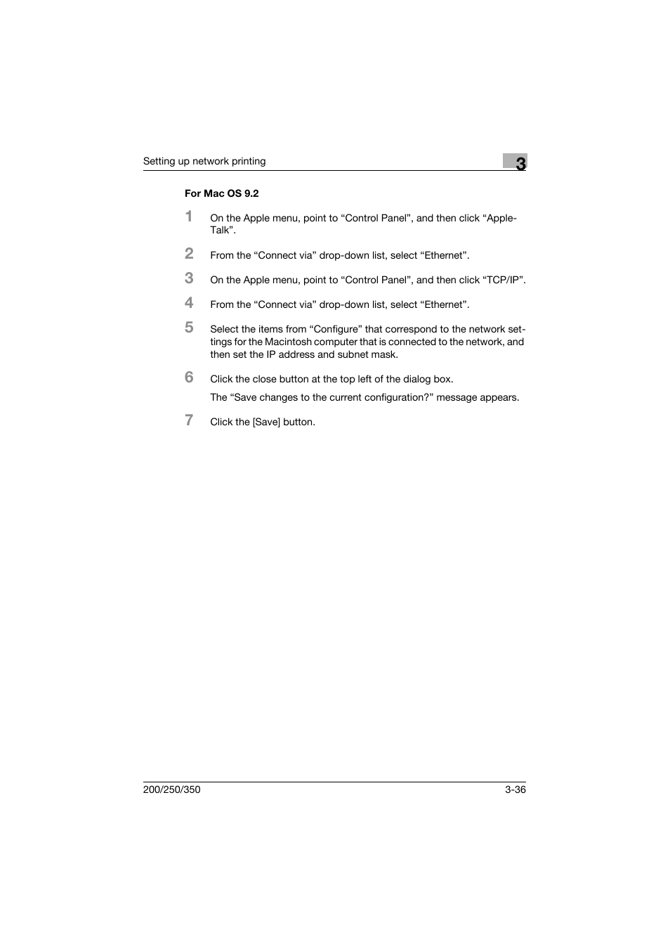 For mac os 9.2, For mac os 9.2 -36 | Konica Minolta bizhub 200 User Manual | Page 95 / 382