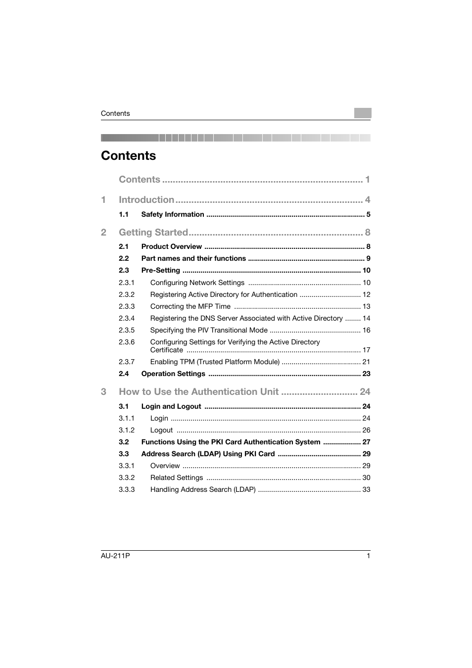 Konica Minolta bizhub 364e User Manual | Page 2 / 72