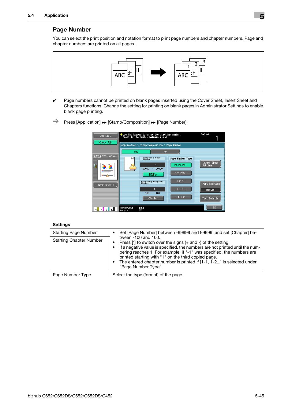 Page number | Konica Minolta BIZHUB C652DS User Manual | Page 111 / 307