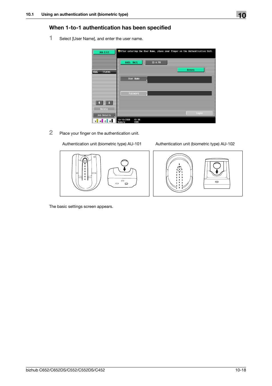 When 1-to-1 authentication has been specified, When 1-to-1 authentication has been specified -18 | Konica Minolta BIZHUB C652DS User Manual | Page 253 / 307