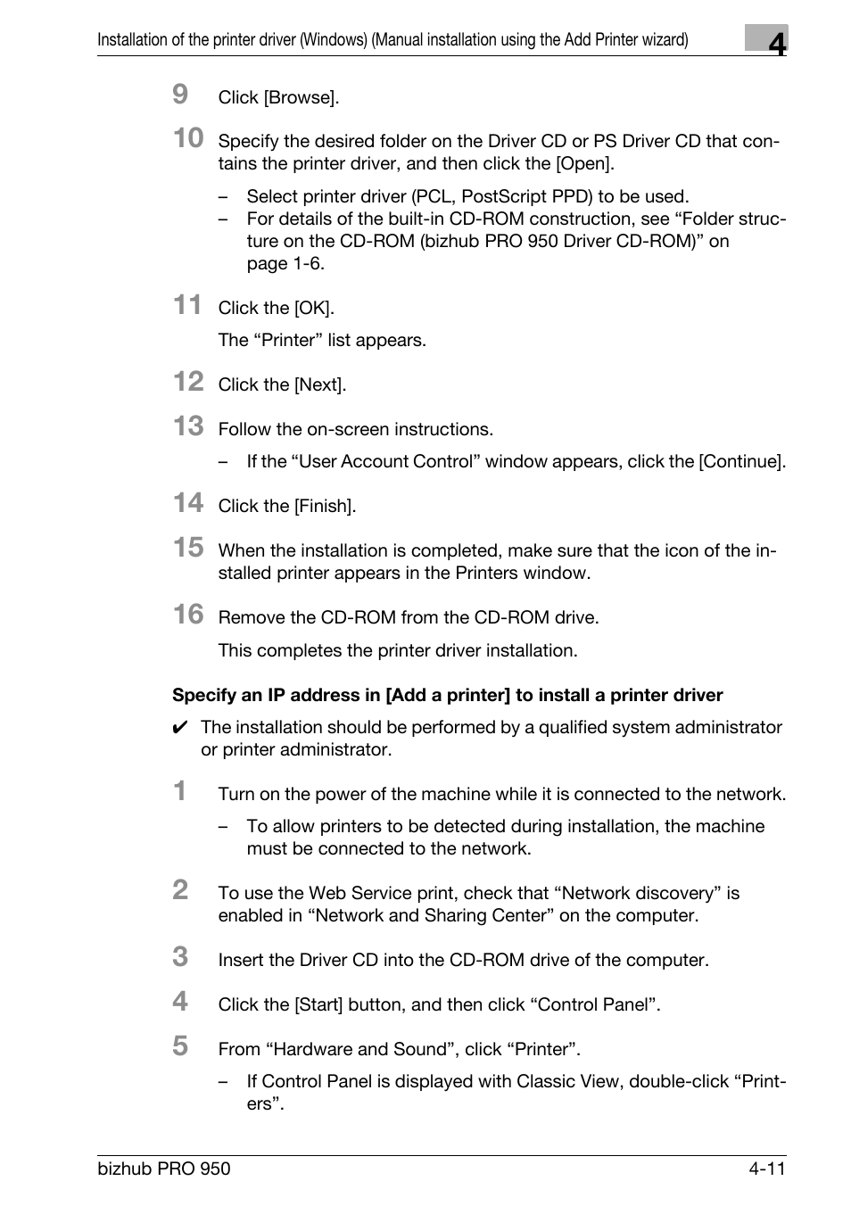 Konica Minolta bizhub PRO 950 User Manual | Page 42 / 122