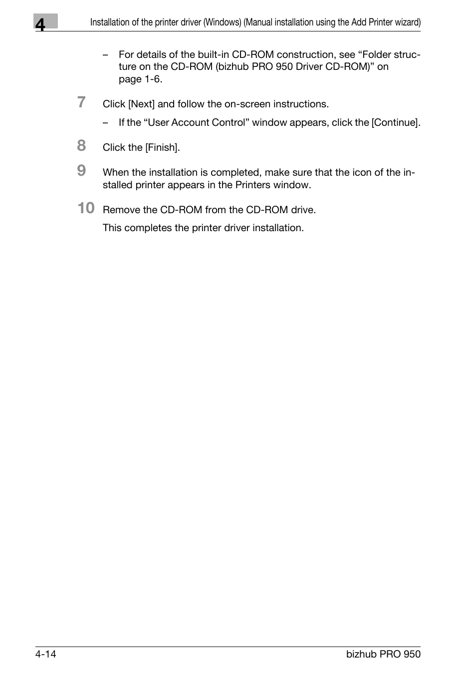 Konica Minolta bizhub PRO 950 User Manual | Page 45 / 122