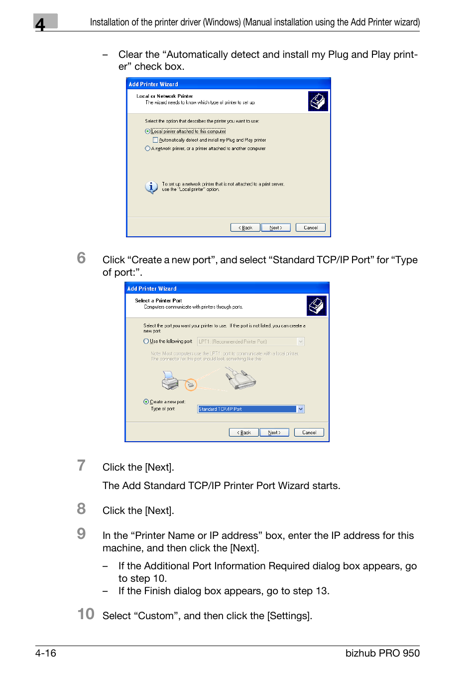 Konica Minolta bizhub PRO 950 User Manual | Page 47 / 122