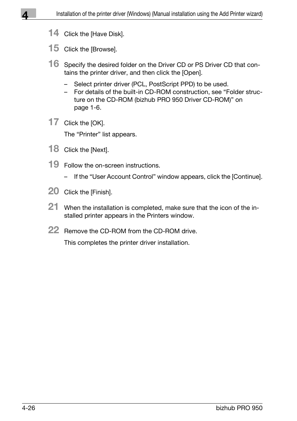 Konica Minolta bizhub PRO 950 User Manual | Page 57 / 122