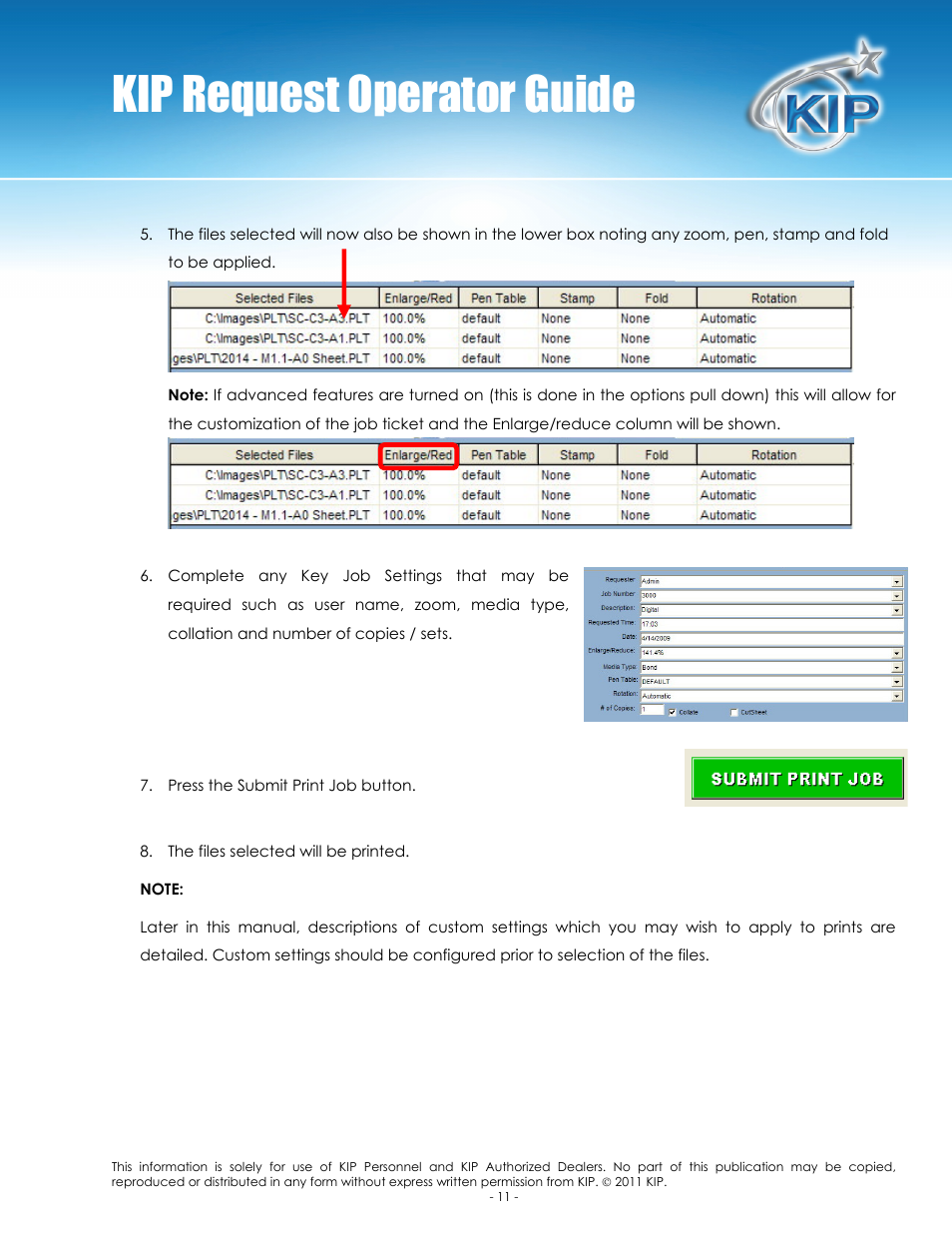Kip request operator guide | Konica Minolta KIP C7800 User Manual | Page 15 / 84