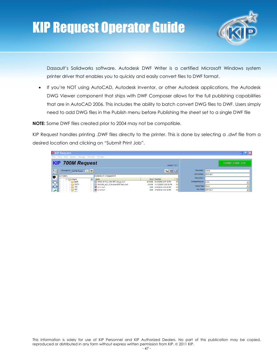 Kip request operator guide | Konica Minolta KIP C7800 User Manual | Page 51 / 84
