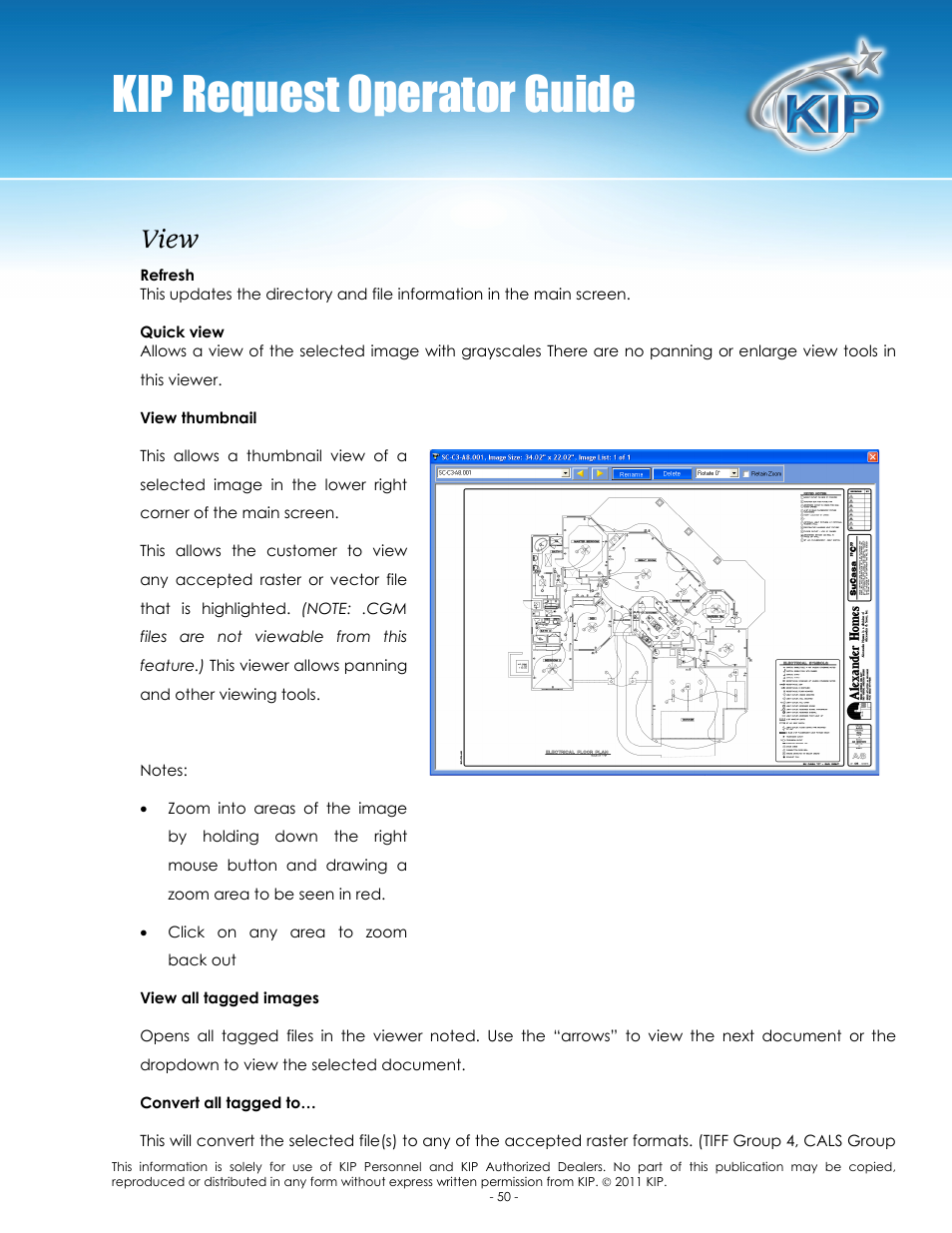 Kip request operator guide, View | Konica Minolta KIP C7800 User Manual | Page 54 / 84