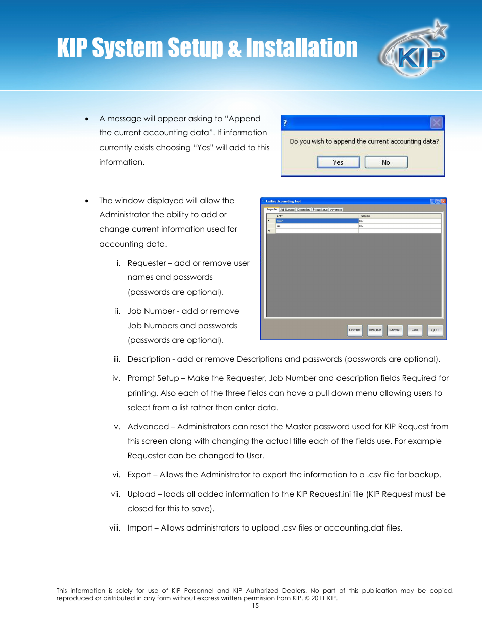 Kip system setup & installation | Konica Minolta KIP C7800 User Manual | Page 18 / 24