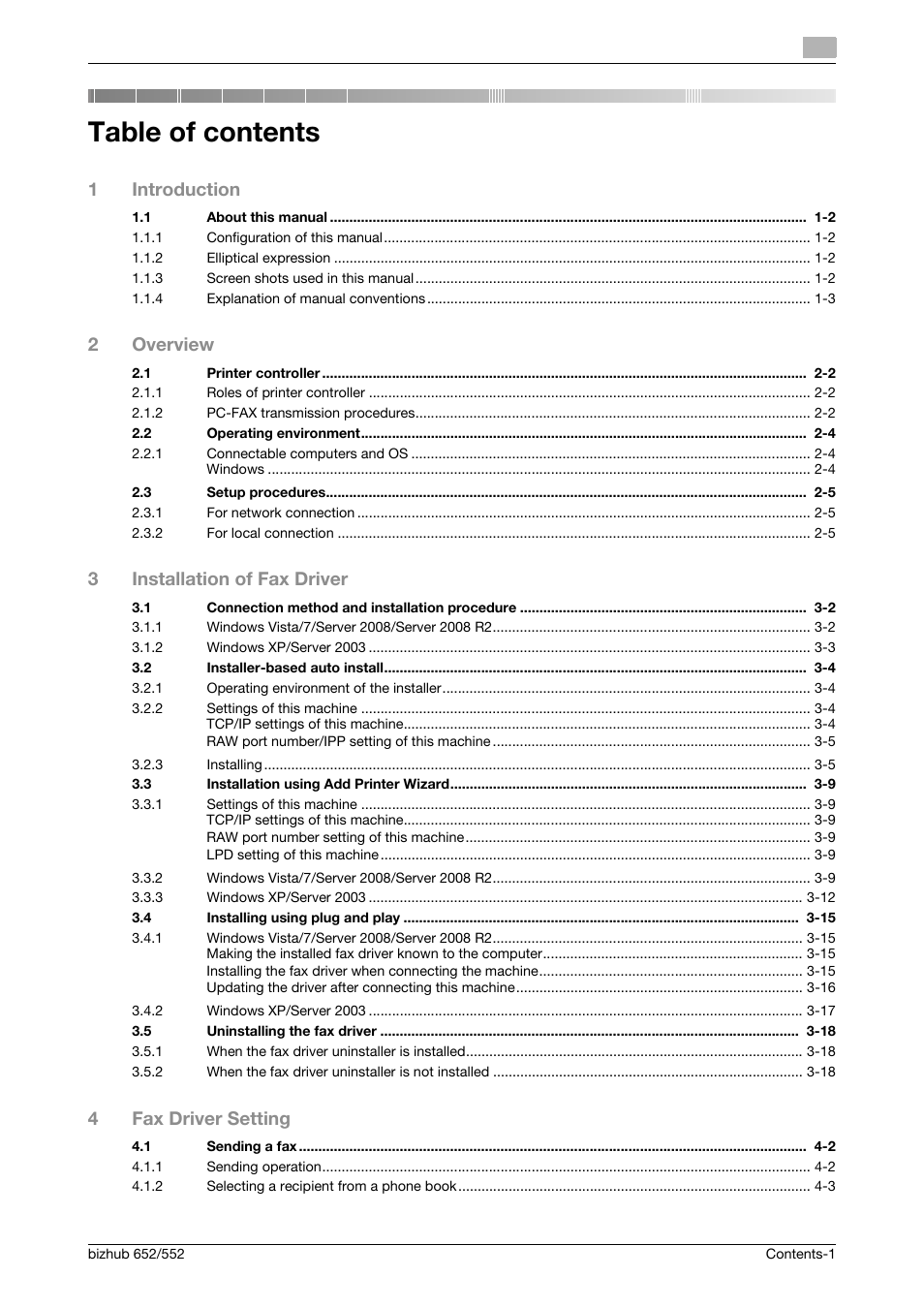 Konica Minolta bizhub 652 User Manual | Page 2 / 73