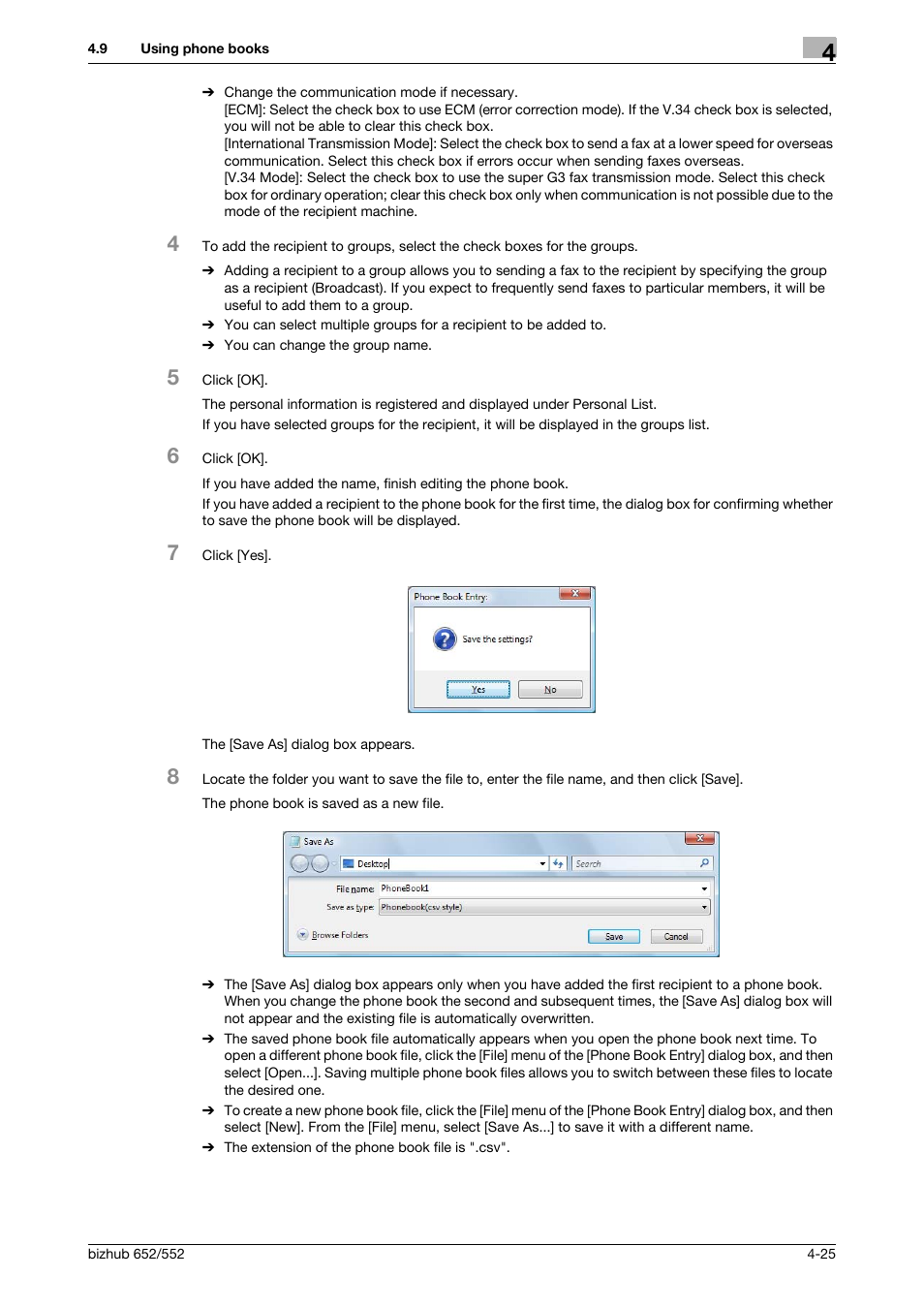 Konica Minolta bizhub 652 User Manual | Page 55 / 73