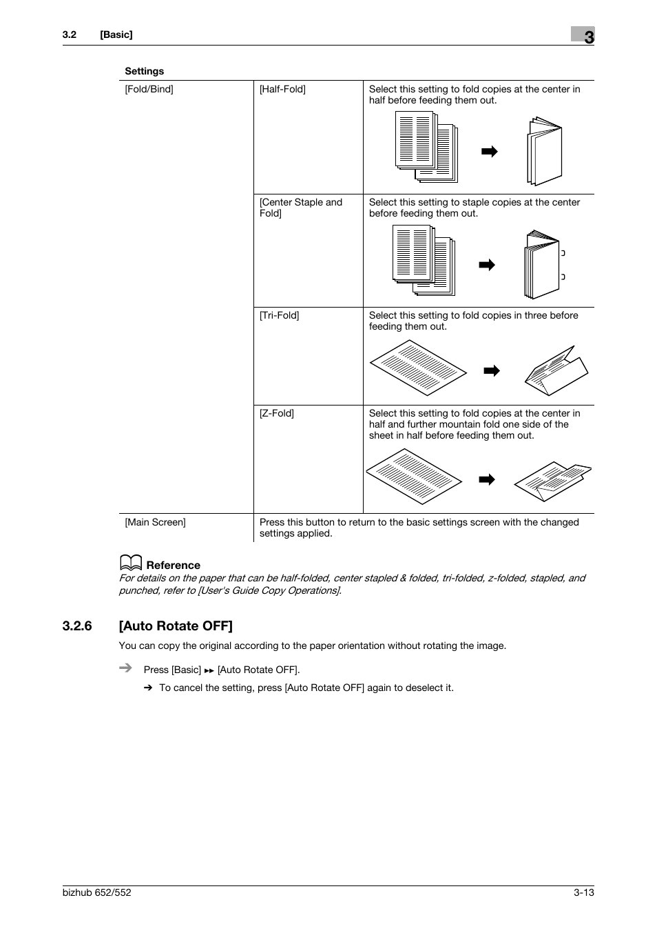 6 [auto rotate off, Auto rotate off] -13, P. 3-13 | Konica Minolta bizhub 552 User Manual | Page 34 / 61