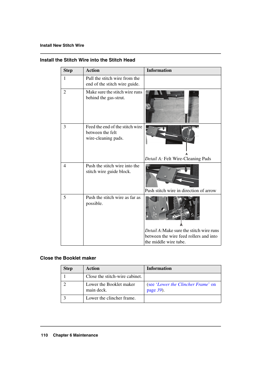 See ‘ install the stitch wire into the | Konica Minolta bizhub PRO 2000P User Manual | Page 110 / 118