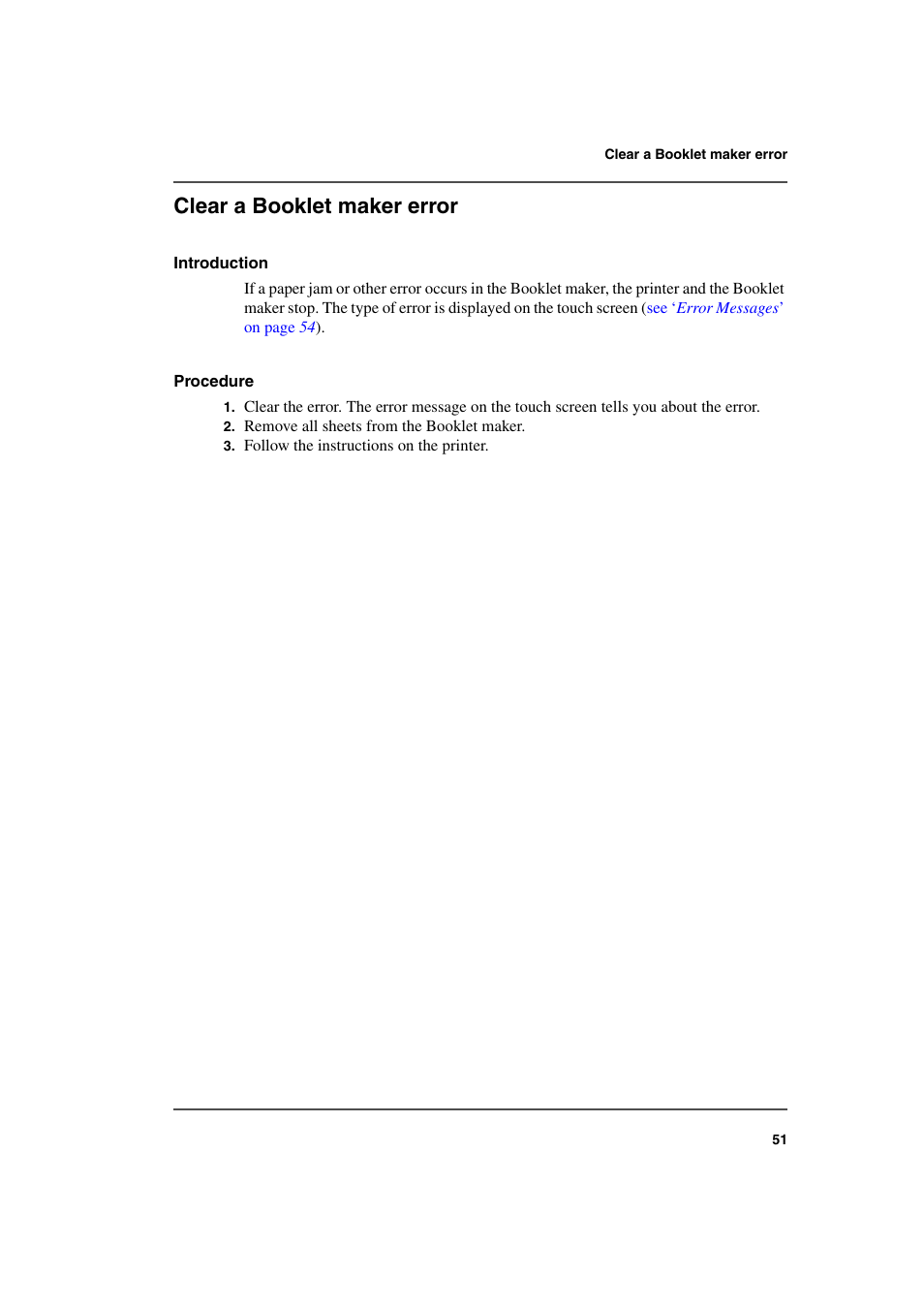 Clear a booklet maker error | Konica Minolta bizhub PRO 2000P User Manual | Page 51 / 118
